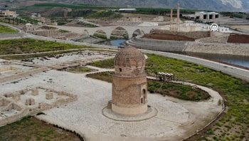 Hasankeyf'te Arkeopark ve Şahap Vadisi havadan görüntülendi!