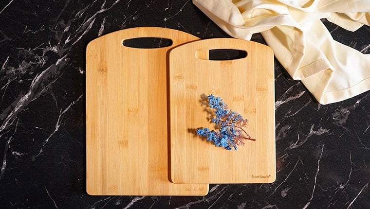 Bambum Bioni ikili kesme tahtası mutfağa sağlık taşıyor