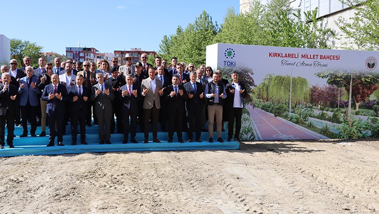 Kırklareli'nde Millet Bahçesi'nin temeli atıldı