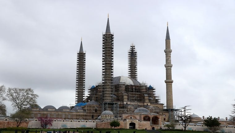 Selimiye Camisi Ramazan Bayramı'na hazırlanıyor