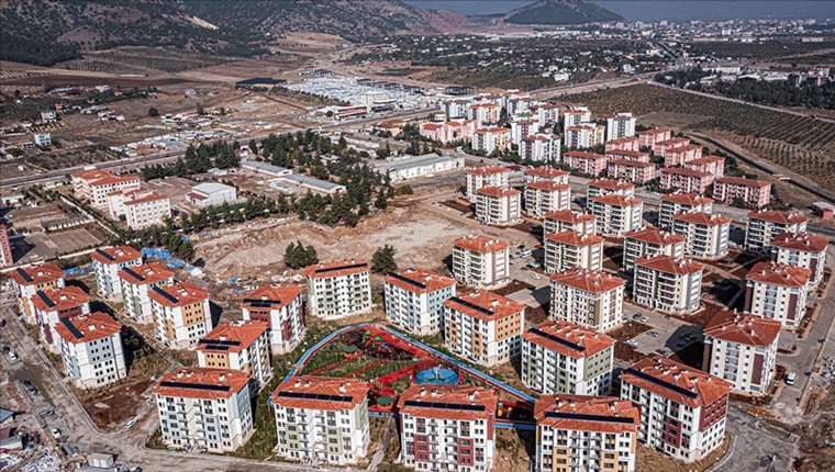 İslahiye'deki deprem konutları havadan görüntülendi!