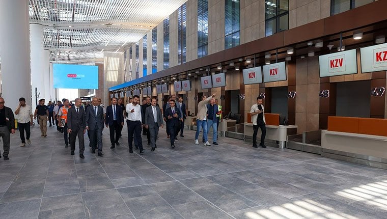 Çukurova Uluslararası Havalimanı'nda açılış hazırlıkları incelendi