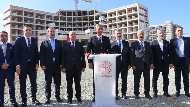 Trabzon Şehir Hastanesi inşaatının yüzde 43'ü tamamlandı