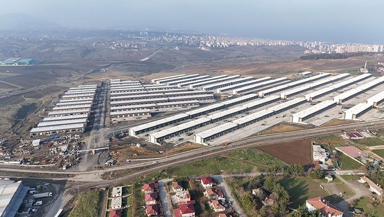 Samsun Toybelen'de dükkanların teslimi başlıyor