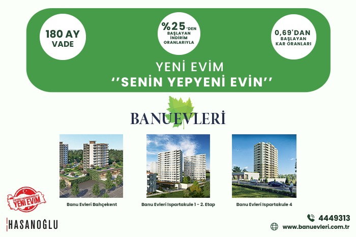 Banu Evleri Ispartakule - Modern ve Konforlu Bir Yaşamın Adresi