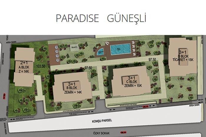 Paradise Güneşli Projesi - Yeditepe İnşaat