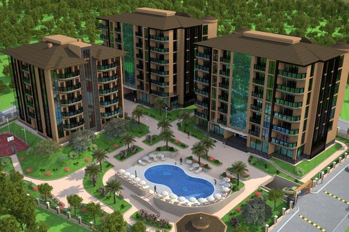 İstanbul Silivri'de Yükselen Cansan İnşaat Oasis Rezidans Projesi